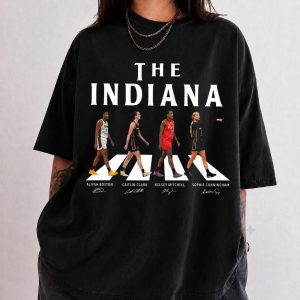 Indiana Fever Abbey Road Shirt, Caitlin Clark Aliyah Boston Kelsey Mitchell Sophie Cunningham Tee, Vintage WNBA Basketball Fan Gift
