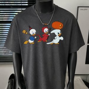 Retro Huey Dewey Louie Halloween Costume Trick Or Treat Shirt, Ducktales Disneyland Halloween Party, Spooky Season Disney Tee, Halloween Trip Shirt, Halloween Sweatshirt, Pumpkin Hoodie