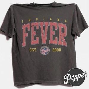 Indiana Fever Wommen Basketball Team Est 2000 Vintage Comfort Colors Shirt