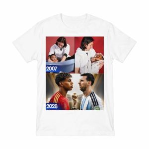 Messi Baby Yamal 2007 To 2026 World Cup Final Shirt – Spain Vs Argentina Football Tee