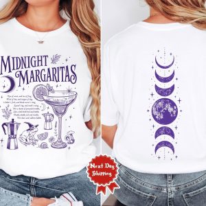 Retro Midnight Margaritas Shirt, Practical Magic Tee, Halloween Movie Shirt, Girls Tequila Shirt