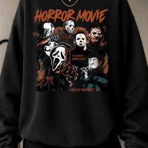 Horror Movie Shirt, Halloween Scream Movie Shirt, Spooky Season Sweatshirt, Friday the 13th Horror Shirt