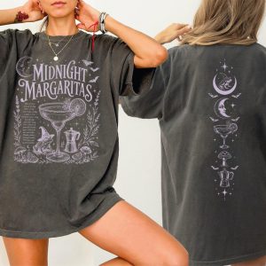 Midnight Margaritas Shirt, Witchy Halloween Tee, Salt Rosemary Lavender Love