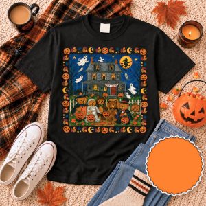 Spooky Grandmacore Bear Shirt, Vintage Halloween Sweatshirt