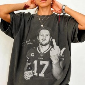 Josh Allen 17 Shirt, Funny football Quarterback Shirt, Game Day Gift