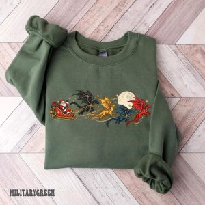 Fourth Wing Christmas Sweatshirt, Fourth Wing Sleigh Holiday Shirt, Dragon Rider TShirt, Booktok Fan Gifts